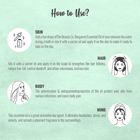 the beauty co Bergamot Essential Oil | 100% Pure